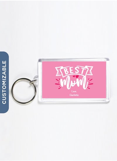 Buy Personalised Keychain - Best Mum Ever Key Ring in UAE