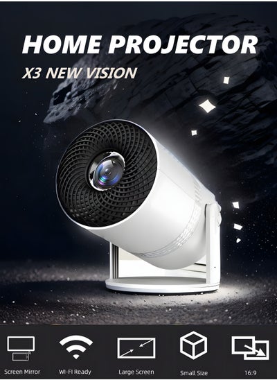 Buy X3 Upgraded version Portable Projector 150Lux 5G WiFi Bluetooth Theater Projector Support Full HD 1080P Display Home Cinema Projector in Saudi Arabia