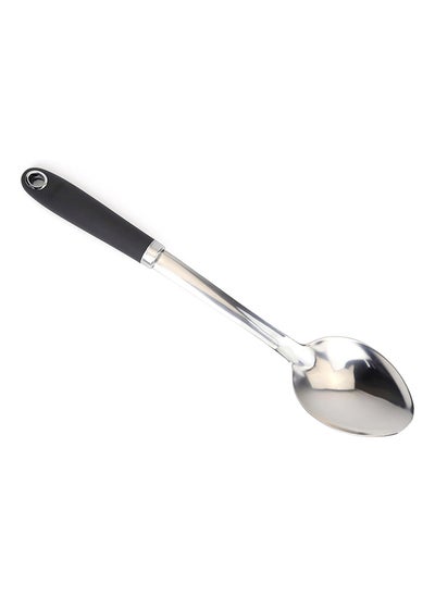 Buy Home Pro Spoon With Handle Silver/Black in UAE