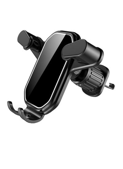 Buy Car Phone Holder With Air Vent Clips Black in UAE