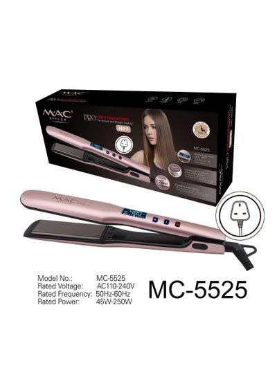 Buy MAC STYLER Pro Hair Straightener for smooth and straight Styling MC-5525 in UAE