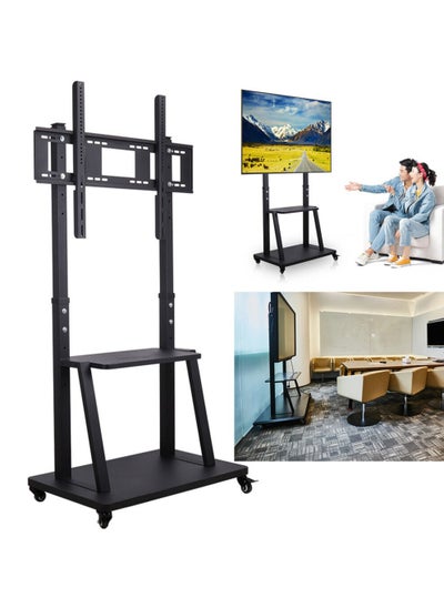 Buy Tv Trolley Lcd Floor Stand Cart Rolling in UAE