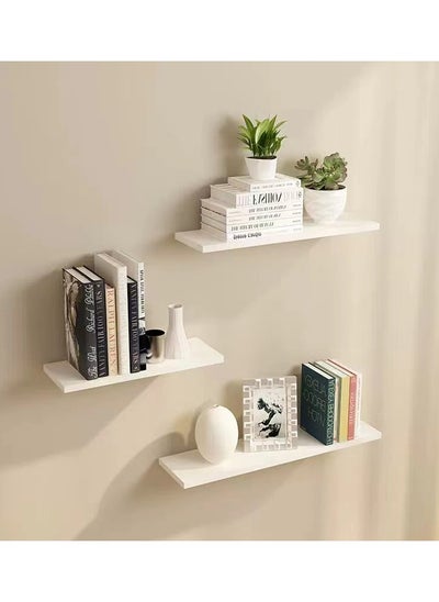 Buy 3-Piece Home Book Shelves Set White in Saudi Arabia