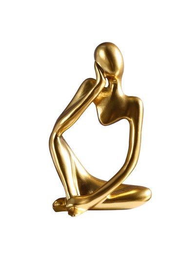 Buy M MIAOYAN home accessories abstract character ornament gold in Saudi Arabia