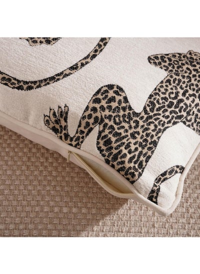 Buy Panthera Filled Cushion 45X45Cm - White in UAE