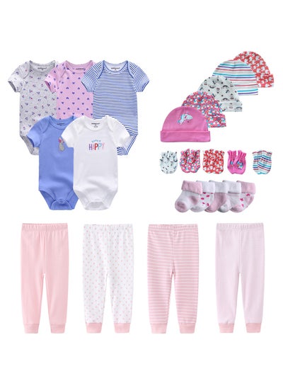 Buy 24-Piece Set Baby Triangle Onesie in UAE