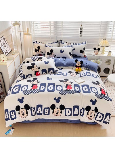 Buy Disney series Full Size Sheet Set Super Soft Kids 4 Piece Floral Bedding Set  Microfiber Sheets Includes Reversible Pillow Covers in UAE