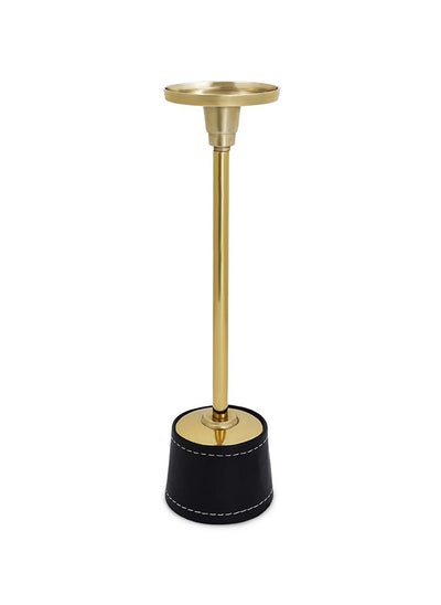 اشتري Owen Candle Holder, Gold & Black - 9x35 cm في الامارات