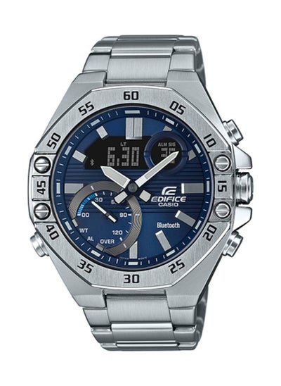 اشتري Edifice Analog+Digital Blue Dial Stainless Steel Men's Watch ECB-10D-2A في الامارات