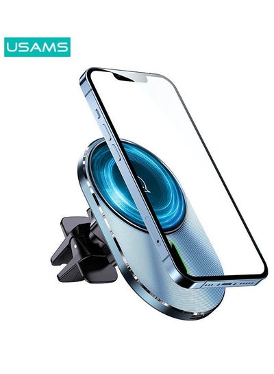 Buy Wireless Car Charger Phone Holder Mount 15W Fast Charging, Compatible with MagSafe Car Charger, Air Vent Mount Compatible with Caseless iPhone 14/13/12 Samsung phones and Magnetic Cases in Saudi Arabia
