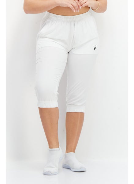 اشتري Women Sportswear Fit Training Capri Shorts, White في الامارات