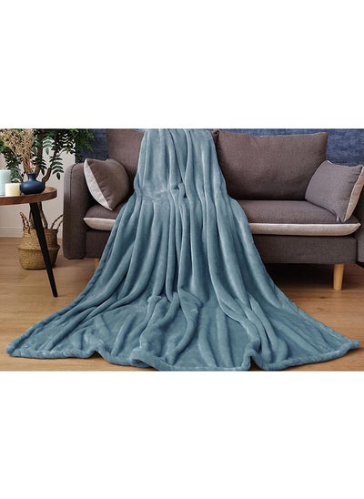 Buy Ultra Plush Blanket 150x200cm-fossil in UAE