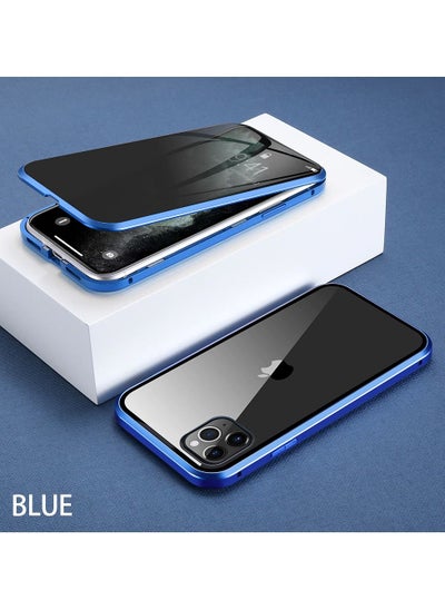 Buy 360 Degree Protective Magnet Case for iPhone 14 pro max 6.7"Blue in UAE