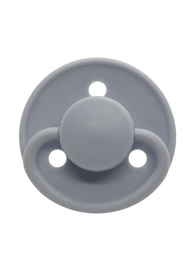 Buy 2-Pieces Round Pacifier Latex 6M - Grey Seal in UAE