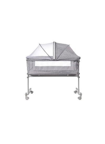 Buy 3-In-1 Multifunctional Portable Movable Folding Crib Baby Bassinet Sleeping Basket For Newborn - Grey in Saudi Arabia