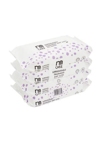 اشتري Pack Of 4, Biodegrad Frag Wet Wipes, Each 56 في الامارات