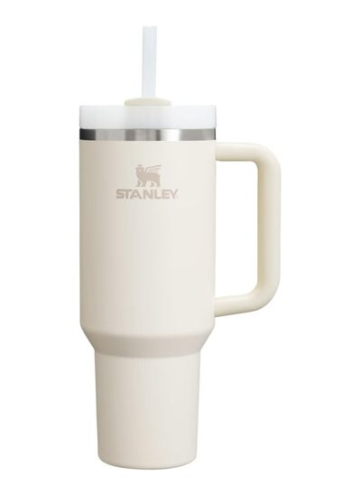 Buy Stanley IceFlow Stainless Steel Tumbler - Vacuum Insulated Water Bottle for Home, Office or Car Reusable Cup with Straw Leak Resistant Flip Cold 30oz (Cream) in UAE