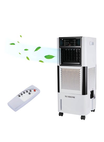 Buy Evaporative Air Cooler, Led Display Cooling Fan with 3 Modes & 3 Speeds, Windowless Air Conditioner with Remote Control in Saudi Arabia