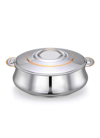 اشتري Saaliha Insulated Stainless Steel Casserole Elegant Thermal Serving Hotpot 2000ML في الامارات