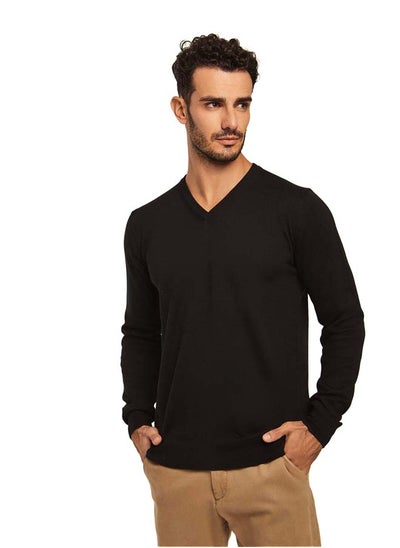 Buy Fancy V Neck Basic Pullover in Egypt