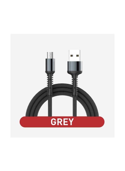 اشتري صلابة مايكرو USB كابل بيانات 1 متر مايكرو USB كابل شاحن المحمول النحاس الأساسية 6 مرات أقوى LS63 في السعودية