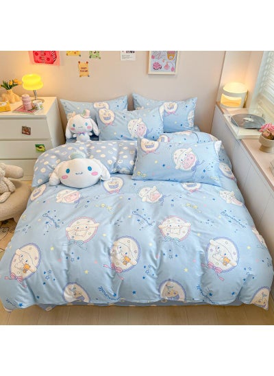 Buy 4-Piece Cinnamoroll Cotton Comfortable Set Bed Sheet Set Children'S Day Gift Birthday Gift 200X230cm in UAE