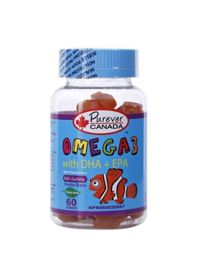 Buy Purever Canada Omega 3 With DHA And EPA - 60 Gummies in Saudi Arabia