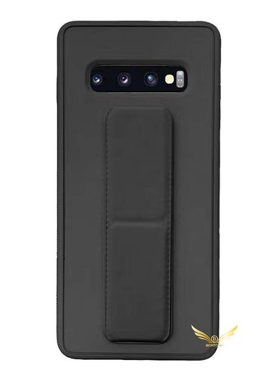 Buy Protective Case Cover With Finger Grip Stand For Samsung Galaxy S10 Plus in UAE