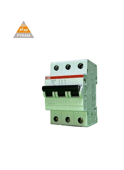 Buy Miniature Circuit Breaker 25 Ampere SH203L C 25 4.5KA 3 PHASE in Egypt