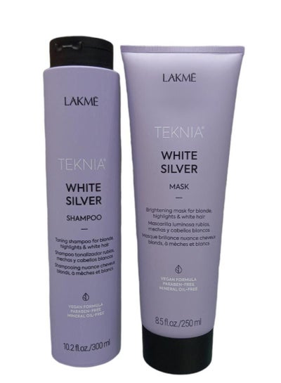 Buy Lakme Teknia Silver White Enhancing Gray & Oil Shampoo300ML & Mask 250 ml in Saudi Arabia