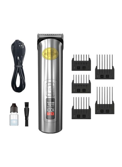 Buy Professional Hair Clipper Grey/Black in UAE