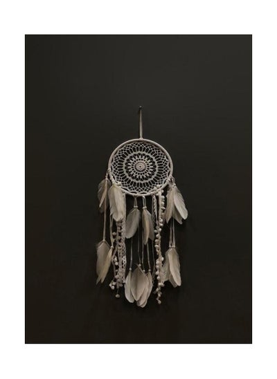 Buy Voberry Handmade Lace Dream Catcher Feather Bead Hanging Decoration in Saudi Arabia