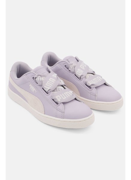 اشتري Women Basket Heart Sport Shoes, Lavender/White في السعودية