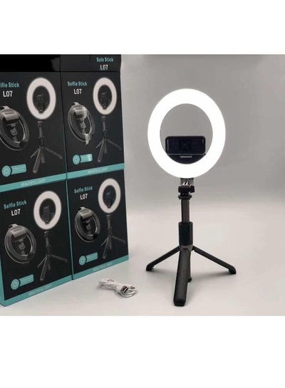 اشتري L07 TikTok سيلفي حلقة ملء الضوء لفون الروبوت مع ترايبود للبث المباشر في الامارات