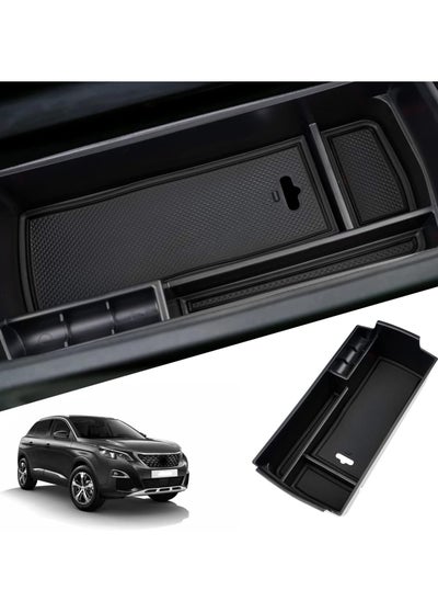 Buy Compatible with Peugeot 3008 5008 GT SUV 2017-2023 Centre Console Storage Box in Saudi Arabia