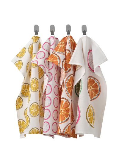 Buy Tea towel pattern/orange 45x60 cm in Saudi Arabia
