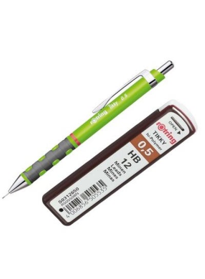 اشتري Tikky Mechanical Pencil - 0.5 Mm - Green + Lead Pack 0.5 Mm في مصر