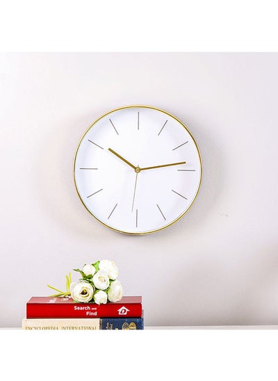 اشتري Stolpa Wall Clock Gold 30x30x4cm في الامارات