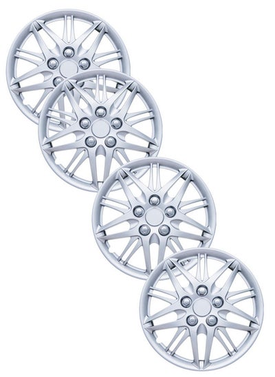 Buy 4 Piece EMTC Taiwan Wheel Cover EM-3130 13" Silver in UAE