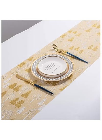 Buy Christmas table runners table runner for family Christmas holiday table Christmas dinner party table decoration 28 * 270cm in UAE