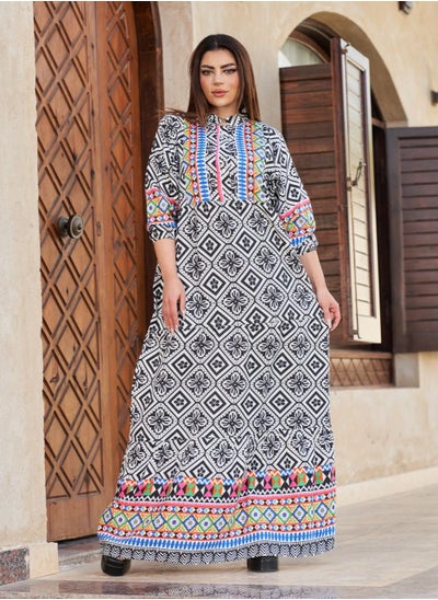 Buy Jalabiya with a wonderful and distinctive design/cotton in Saudi Arabia