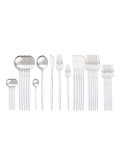 اشتري 30-Piece Various Size Stainless Steel Cutlery Set في السعودية