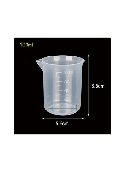 Buy G -style graduate measuring cup transparent silicone cup water scale bottle kitchen bar ingredients cook in UAE