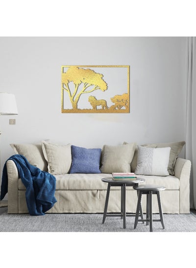 Buy Home Gallery Decorative Lion Wooden Wall Art 60X80 in Egypt