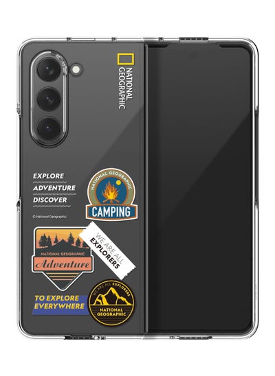 اشتري National Geographic Crystal Slim Fit Case for Samsung Galaxy Z Fold 5 Camping Logo - Transparent في الامارات