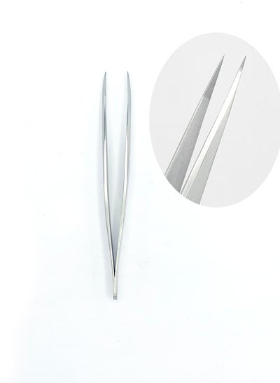 Buy Long Straight Pointed Stainless Steel Tweezers Tongs in UAE