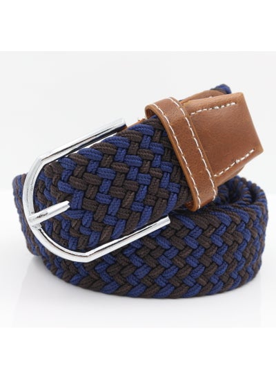 اشتري Mens Knitted Elastic Canvas Belt Breathable Casual24 24 في السعودية