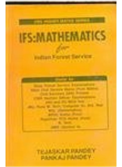 اشتري Ifs: Mathematics For Indian Forest Service في الامارات