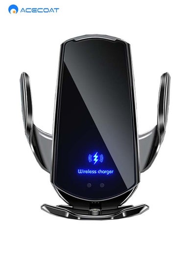 Buy Q3 Smart Car Wireless Charger,Magnetic Phone Holder with Automatic Clamping,Support Magnetic Direct Charging and Wireless Fast Charging,15w Qi Infrared Induction Charger for Apple/Huawei/Samsung,Black in Saudi Arabia