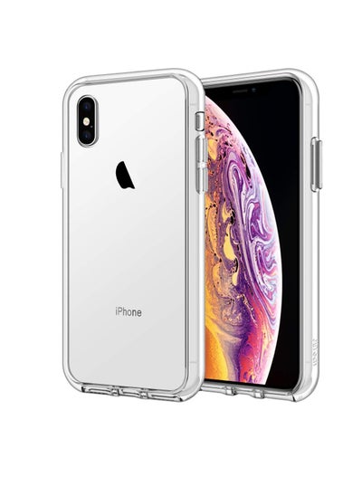 Buy Silicone Protective Clear TPU Case Cover For Apple iPhone X/XS 5.85 Inch in UAE